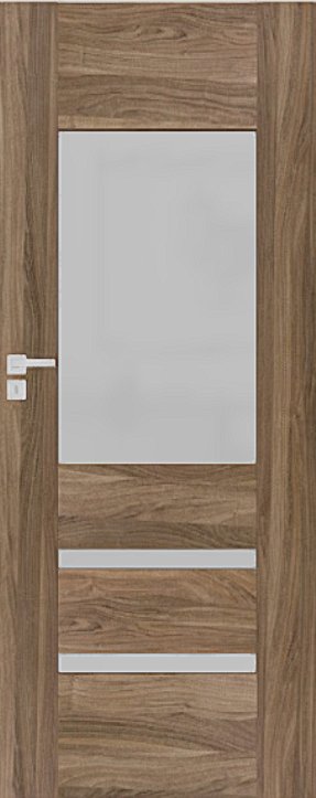 Interiérové dveře DRE REVA 3 - dekorativní dýha 3D - ořech americký