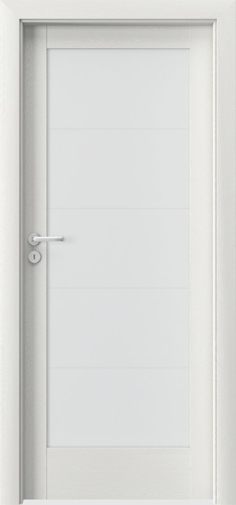 Posuvné interiérové dveře VERTE B - B5 - dýha Portasynchro 3D - wenge bílá