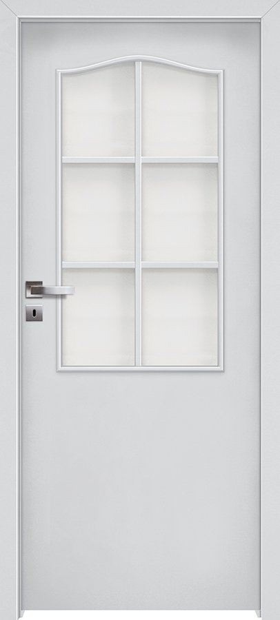 Posuvné interiérové dveře INVADO NORMA DECOR 2 - dýha Enduro - bílá B134