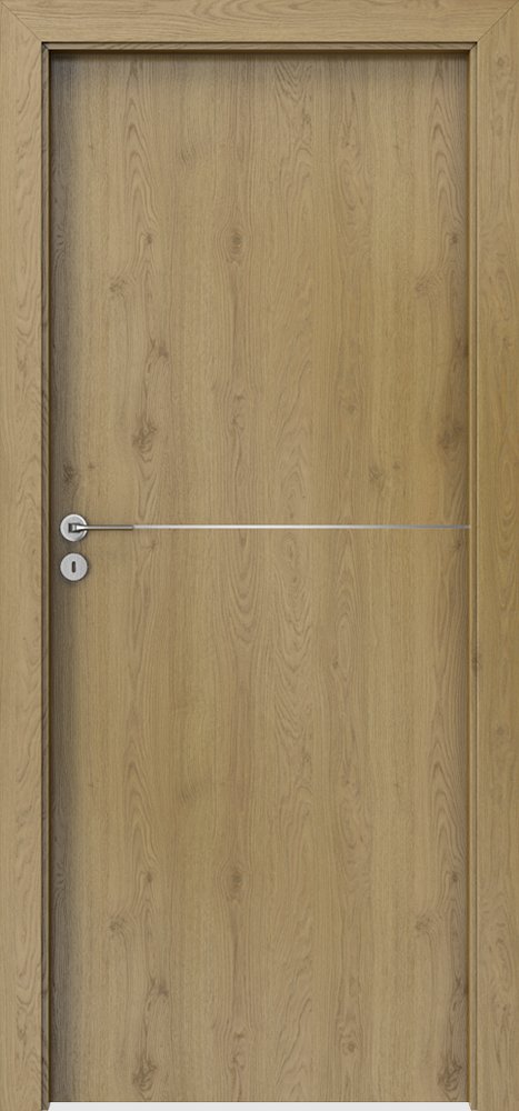 Interiérové dveře PORTA LINE F.1 - dýha Portaperfect 3D - dub přírodní