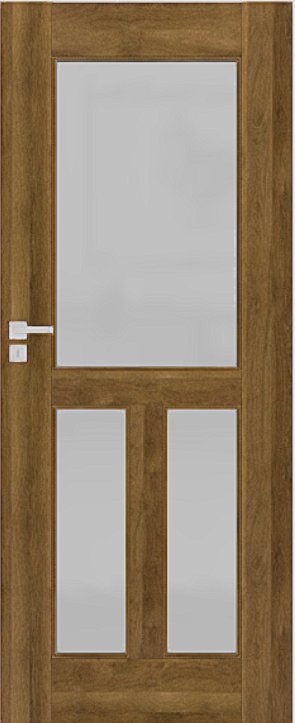Interiérové dveře DRE NESTOR - model 7 - dekorativní dýha 3D - dub polský 3D