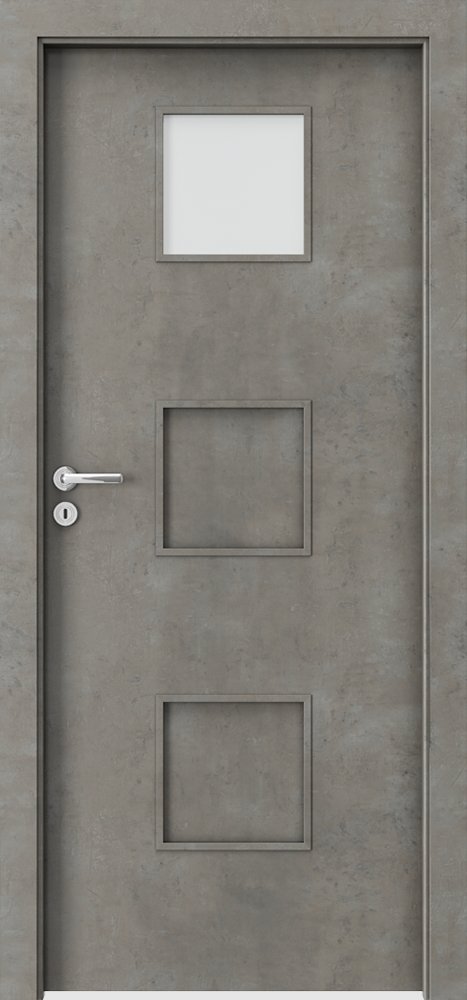 Posuvné interiérové dveře PORTA FIT C.1 - dýha CPL HQ 0,2 - beton světlý