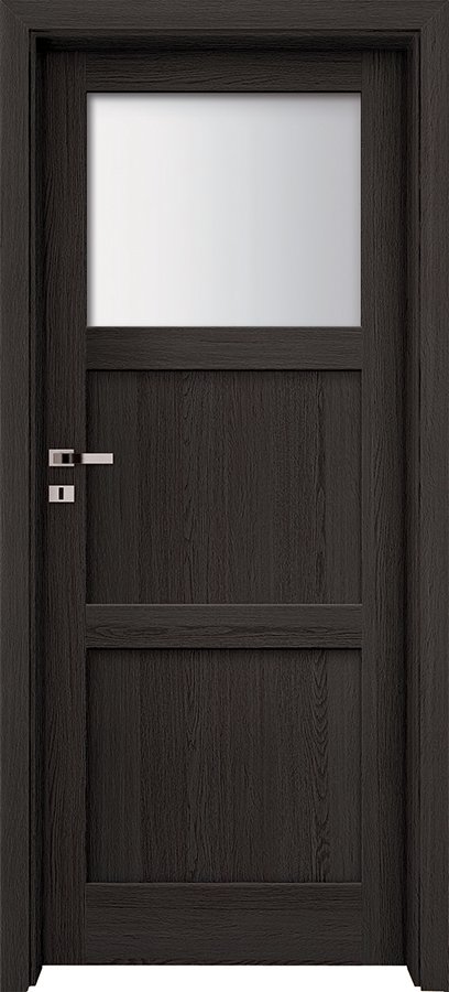Posuvné interiérové dveře INVADO LARINA SATI 2 - dýha Enduro 3D - antracit B637