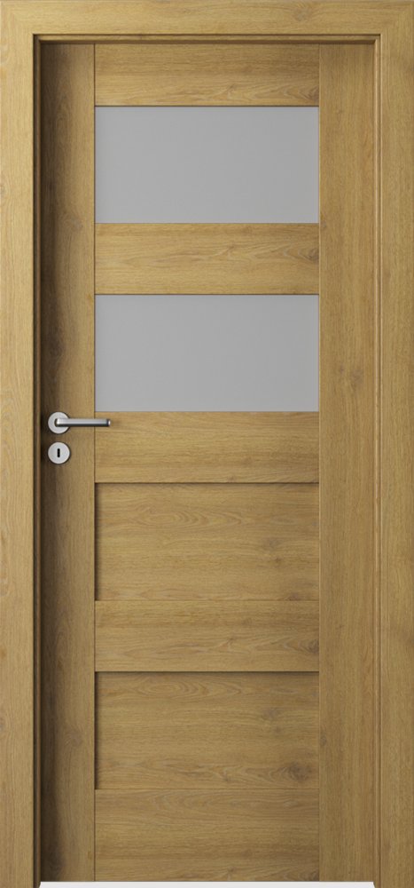 Interiérové dveře VERTE PREMIUM A - A2 - dýha Portaperfect 3D - dub přírodní