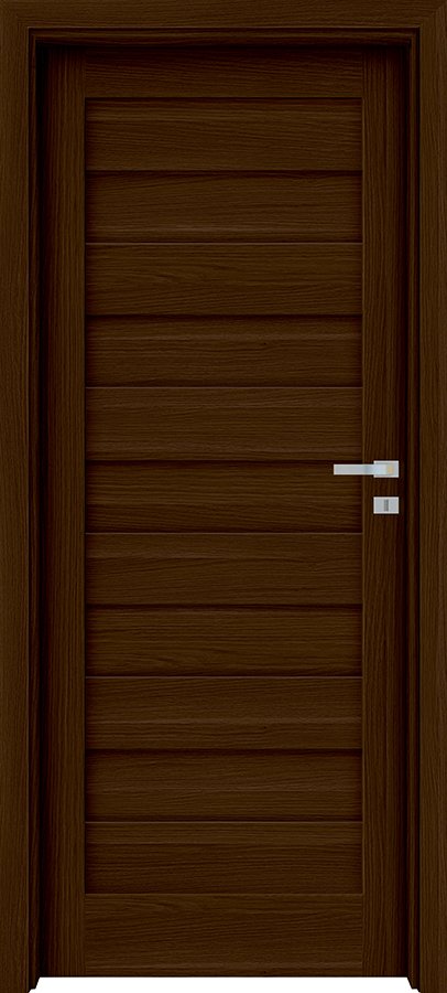 Posuvné interiérové dveře INVADO LIVATA 1 - Eco-Fornir forte - ořech duro B473