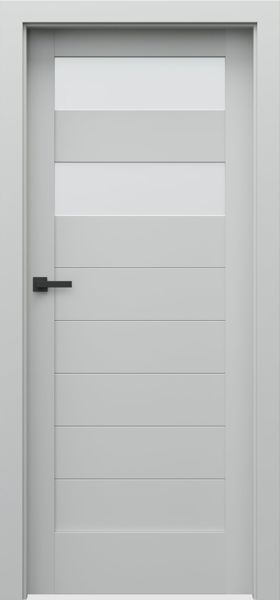 Posuvné interiérové dveře VERTE C - C2 - dýha Portadecor - šedá