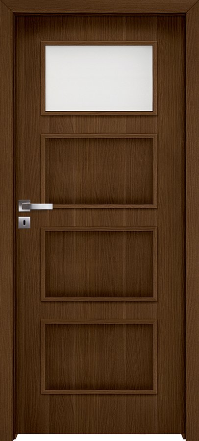 Interiérové dveře INVADO MERANO 2 - Eco-Fornir forte - ořech duro B473