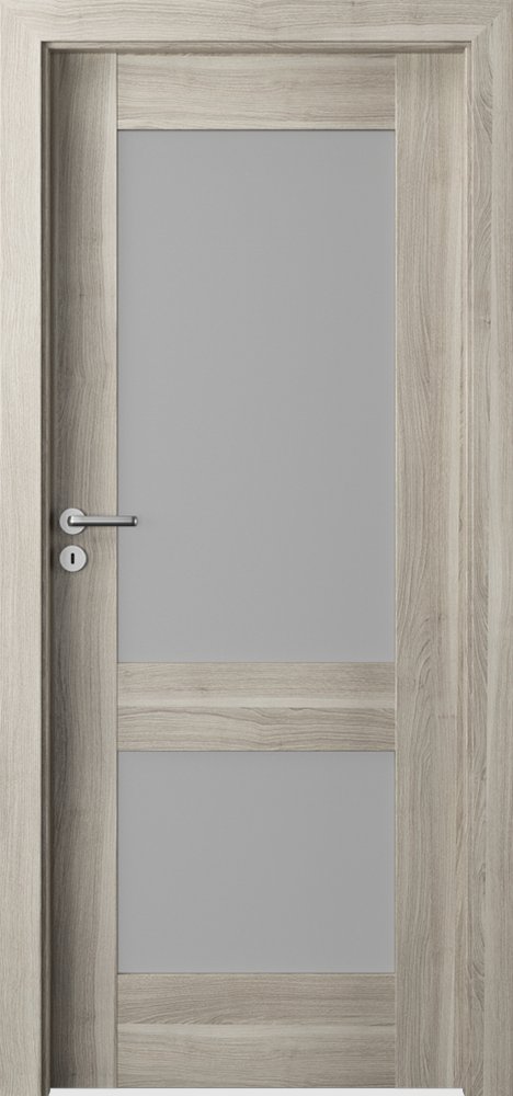 Posuvné interiérové dveře VERTE PREMIUM C - C2 - dýha Portasynchro 3D - akát stříbrný