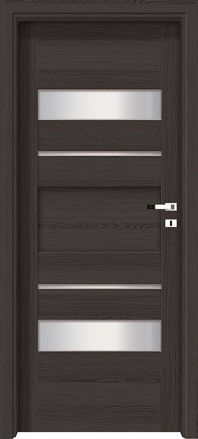 Interiérové dveře INVADO PASARO 3 - dýha Enduro 3D - antracit B637