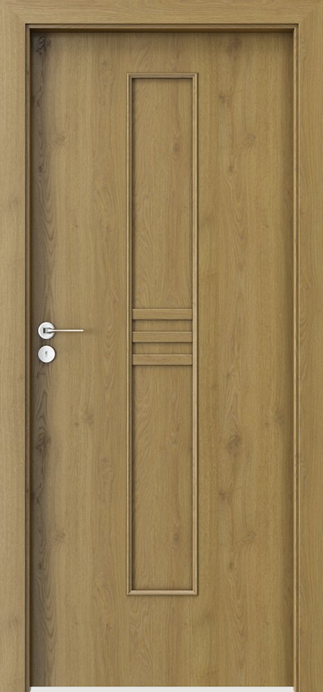 Interiérové dveře PORTA STYL 1 - plne - dýha Portaperfect 3D - dub přírodní