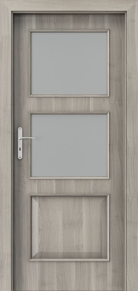 Interiérové dveře PORTA NOVA 4.3 - dýha Portasynchro 3D - akát stříbrný
