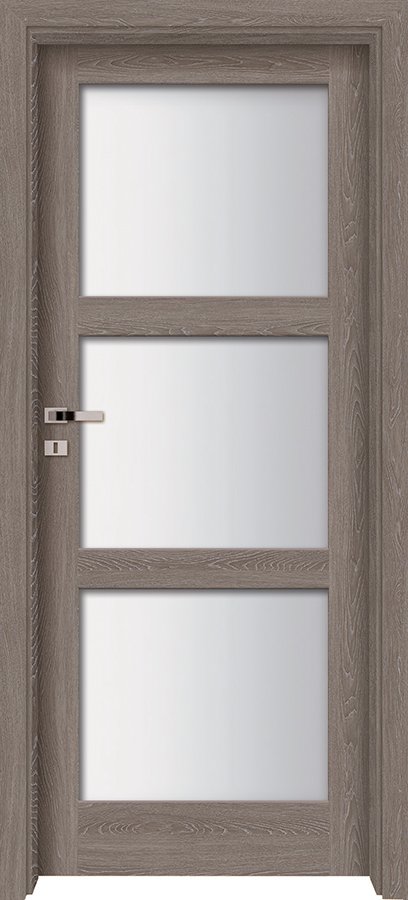 Interiérové dveře INVADO LARINA SATI 3 - Eco-Fornir forte - dub šedý B476