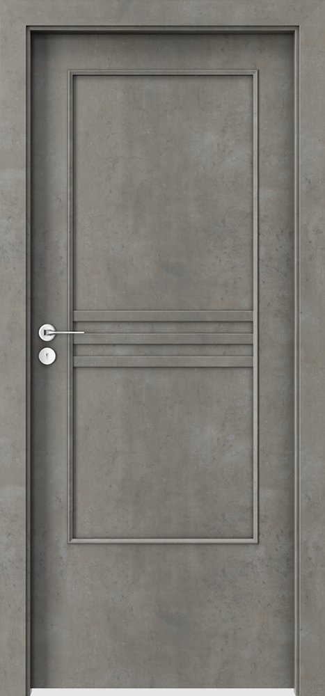 Interiérové dveře PORTA STYL 3 - plne - dýha CPL HQ 0,2 - beton světlý