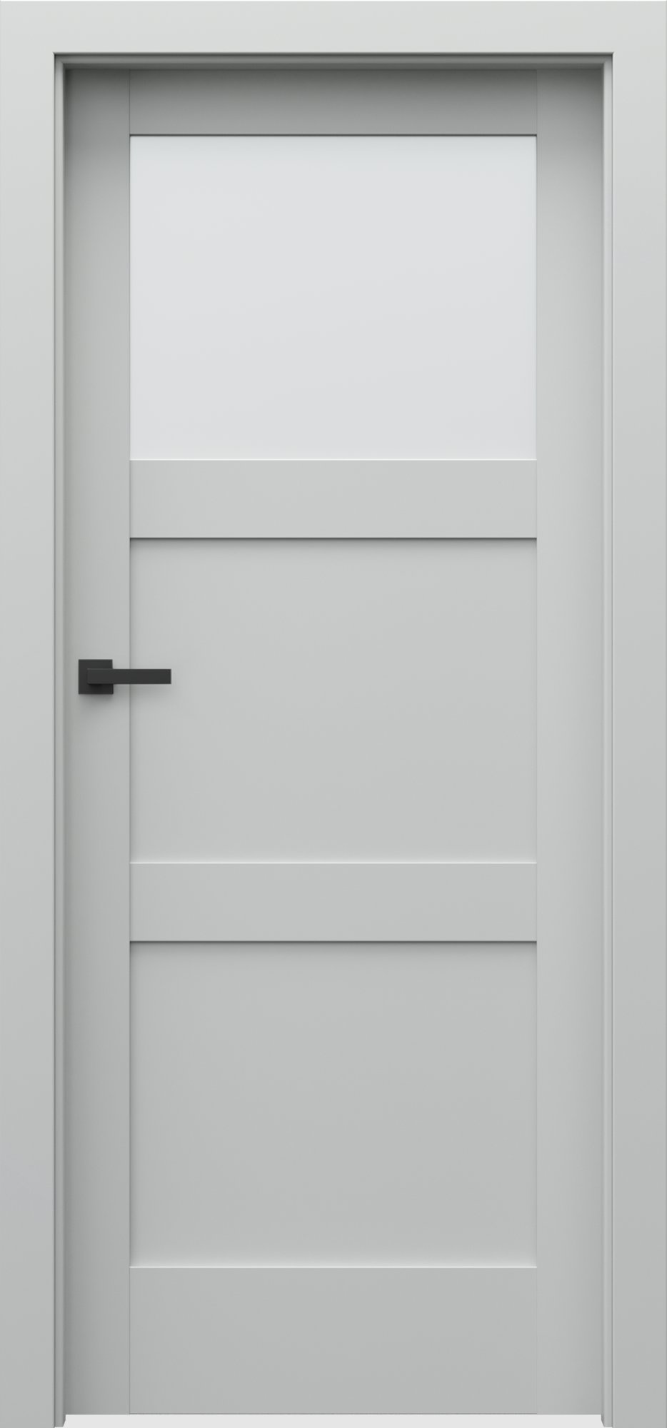 Posuvné interiérové dveře VERTE N - N1 - dýha Portadecor - šedá