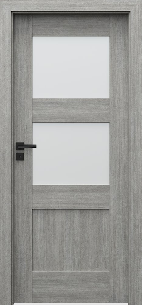 Posuvné interiérové dveře VERTE PREMIUM B - B2 - Portalamino - dub stříbřitý
