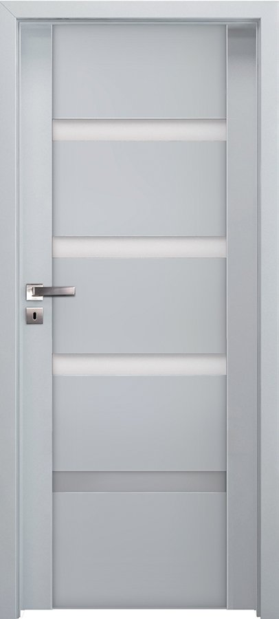 Posuvné interiérové dveře INVADO CORATO 4 - Eco-Fornir laminát CPL - bílá B490