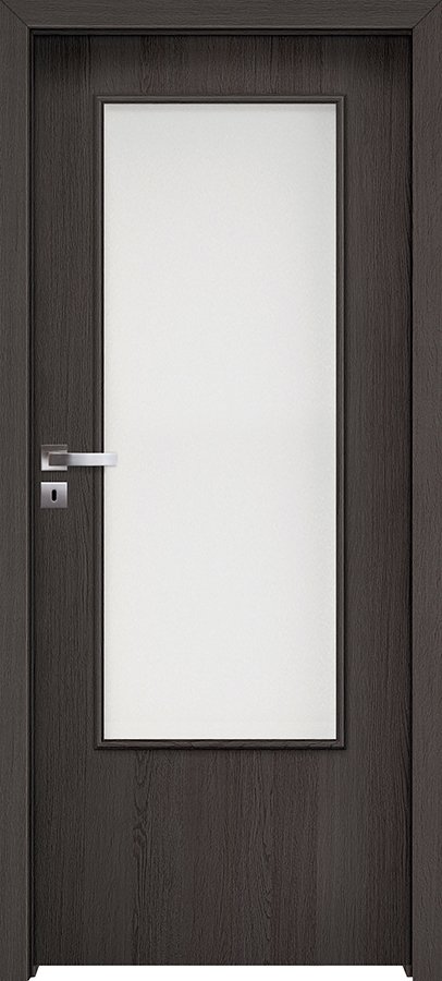 Interiérové dveře INVADO NORMA DECOR 4 - dýha Enduro 3D - antracit B637