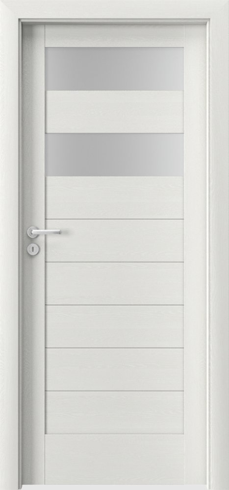 Posuvné interiérové dveře VERTE C - C2 - dýha Portasynchro 3D - wenge bílá