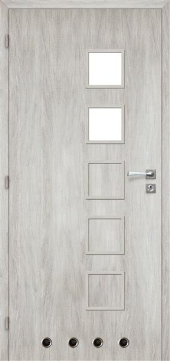 Interiérové dveře VOSTER KORA 2/5 - lak - dub stříbrný