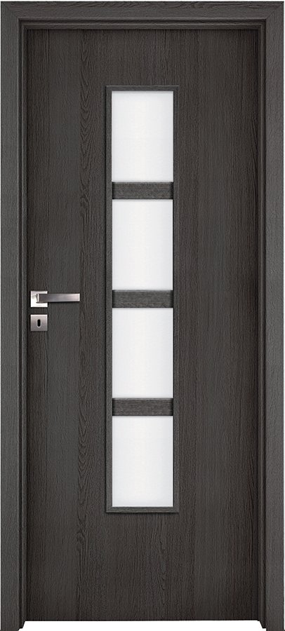 Posuvné interiérové dveře INVADO DOLCE 2 - dýha Enduro 3D - antracit B637