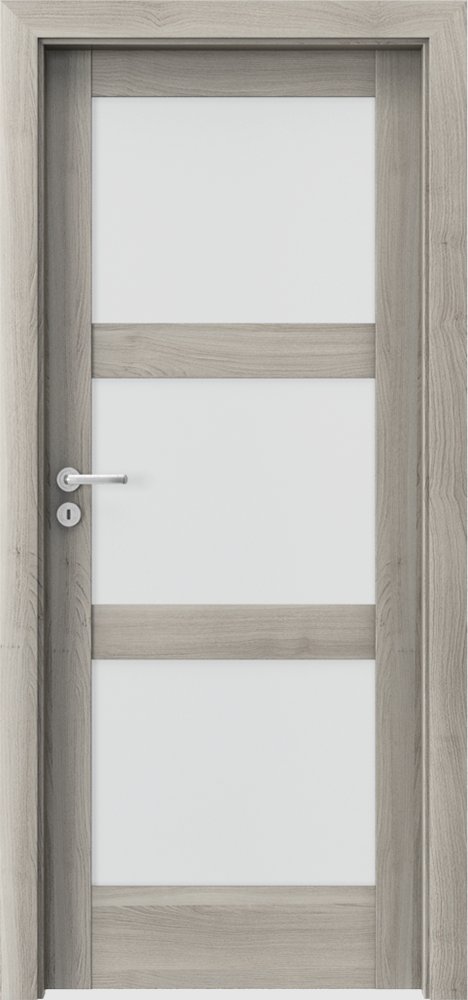 Interiérové dveře VERTE N - N3 - dýha Portasynchro 3D - akát stříbrný