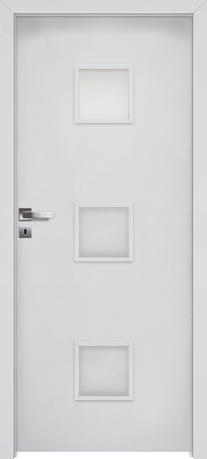 Interiérové dveře INVADO SALERNO 2 - Eco-Fornir laminát CPL - bílá B490