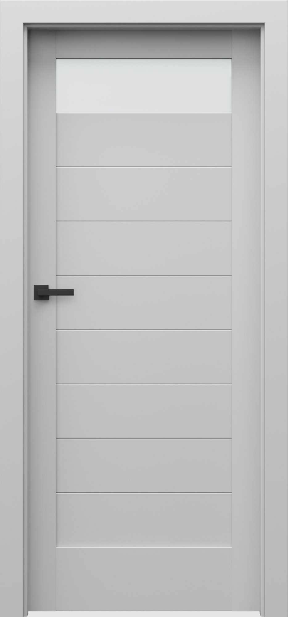 Posuvné interiérové dveře VERTE C - C1 - dýha Portadecor - šedá