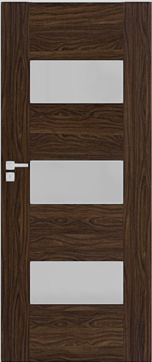 Interiérové dveře DRE SOLTE - model 3 - dekorativní dýha 3D - eben (do vyprodání zásob)