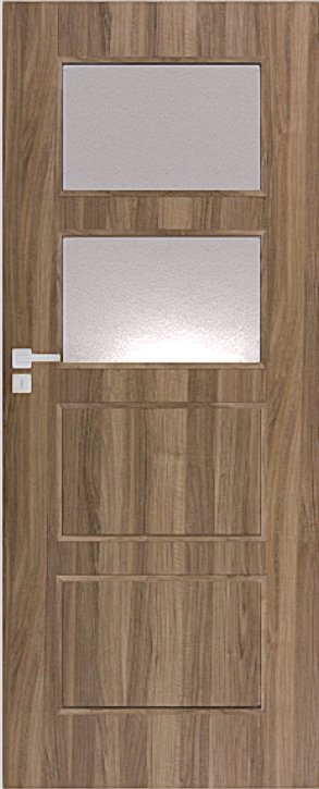 Interiérové dveře DRE MODERN 50 - dekorativní dýha 3D - ořech americký