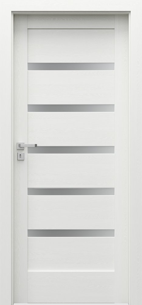 Posuvné interiérové dveře VERTE HOME H - H5 - dýha Portadecor - bílá