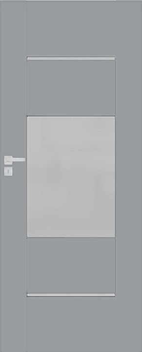 Interiérové dveře DRE AURI - model 5 - dýha DRE-Cell - světle šedá mat