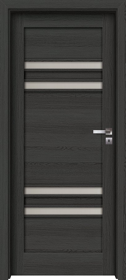 Interiérové dveře INVADO DOMINO 8 - dýha Enduro 3D - antracit B637