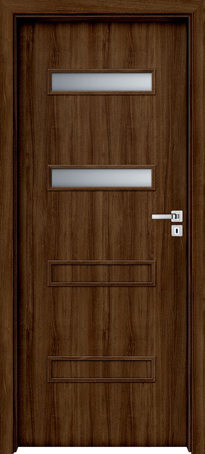Posuvné interiérové dveře INVADO PARMA 2 - dýha Enduro 3D - ořech klasický B597