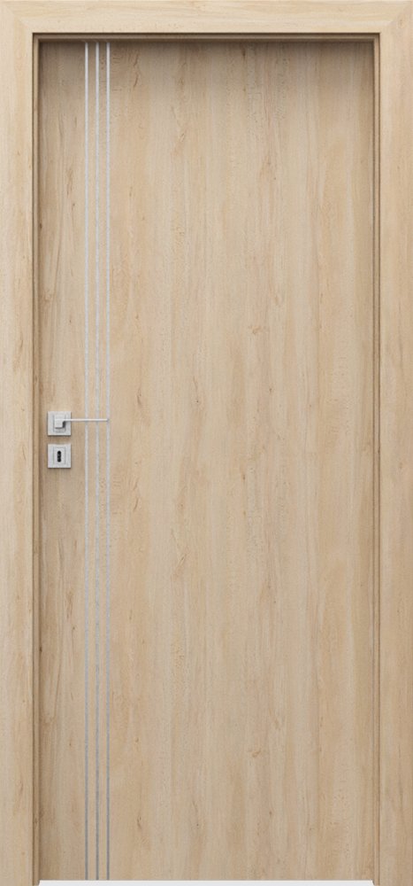 Interiérové dveře PORTA LINE B.1 - dýha Portaperfect 3D - buk Skandinávský