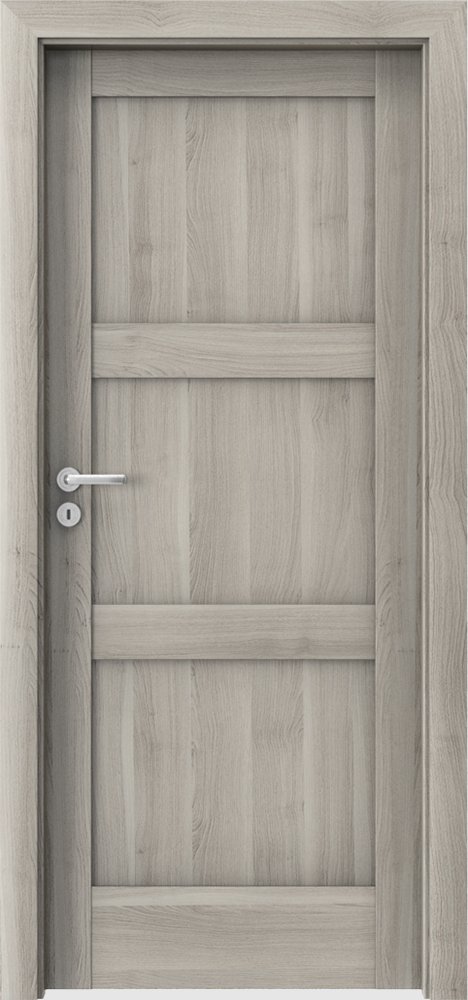 Posuvné interiérové dveře VERTE N - N0 - dýha Portasynchro 3D - akát stříbrný