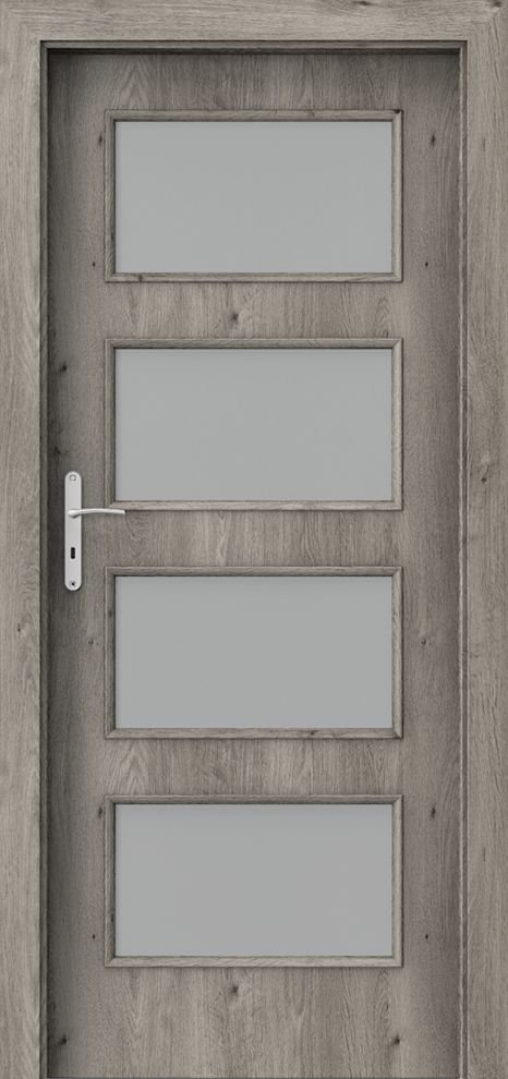 Posuvné interiérové dveře PORTA NOVA 5.5 - dýha Portaperfect 3D - dub Sibiřský