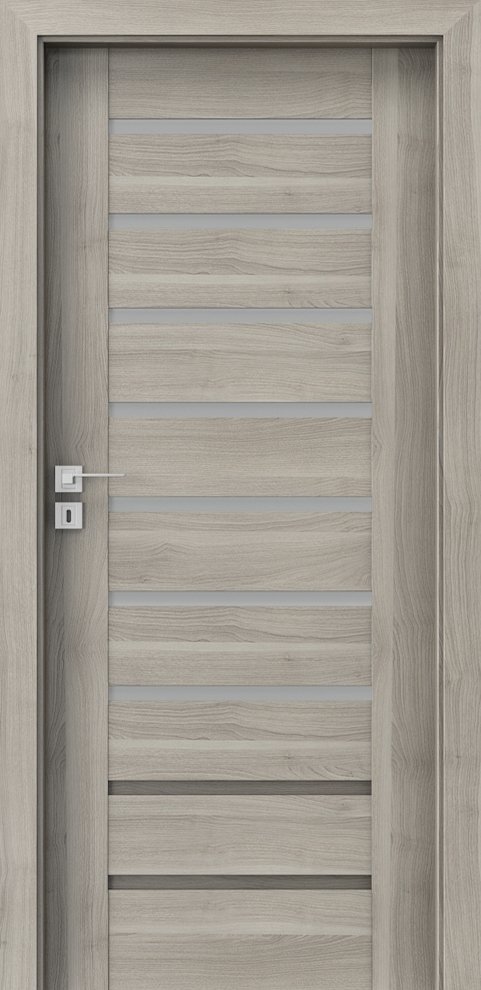 Interiérové dveře PORTA KONCEPT A.7 - dýha Portasynchro 3D - akát stříbrný