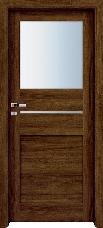 Posuvné interiérové dveře INVADO VINADIO 2 - dýha Enduro 3D - ořech klasický B597