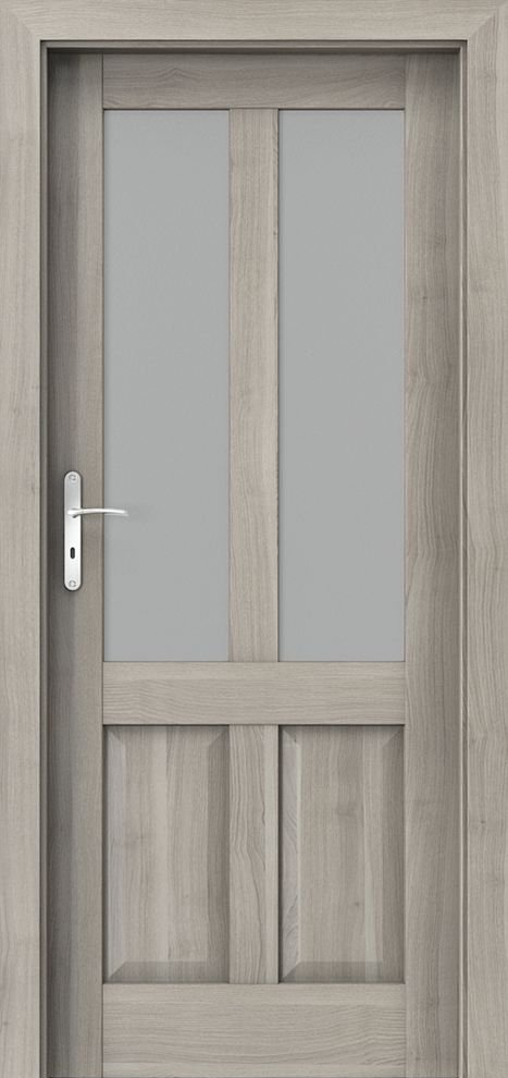 Posuvné interiérové dveře PORTA HARMONY A.1 - dýha Portasynchro 3D - akát stříbrný