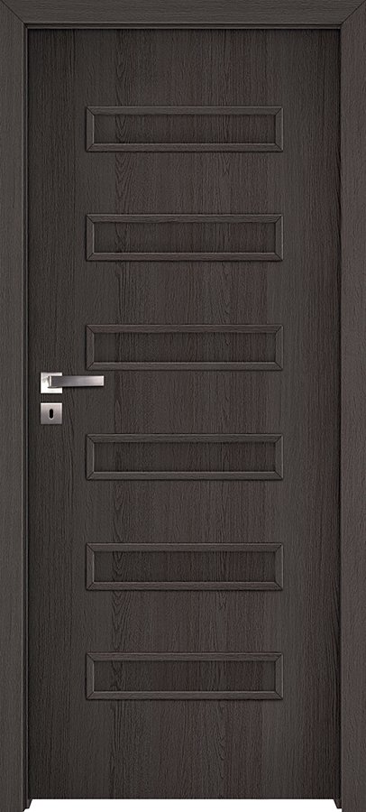 Interiérové dveře INVADO VIRGO 3 - dýha Enduro 3D - antracit B637
