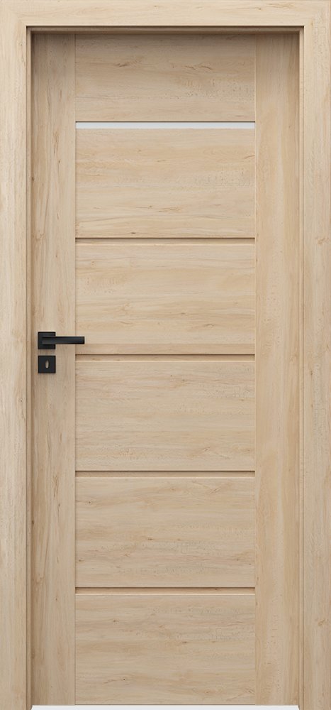 Interiérové dveře VERTE PREMIUM E - E1 - dýha Portaperfect 3D - buk Skandinávský