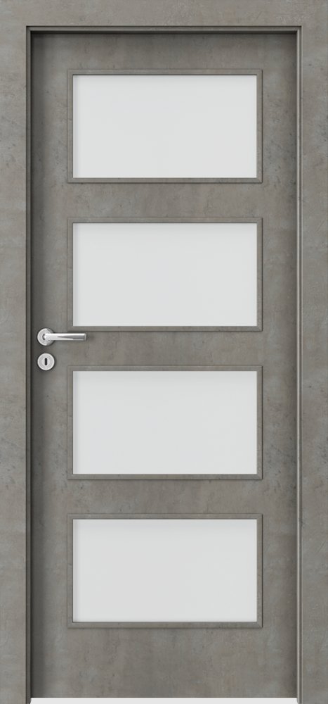 Interiérové dveře PORTA FIT H.4 - dýha CPL HQ 0,2 - beton světlý