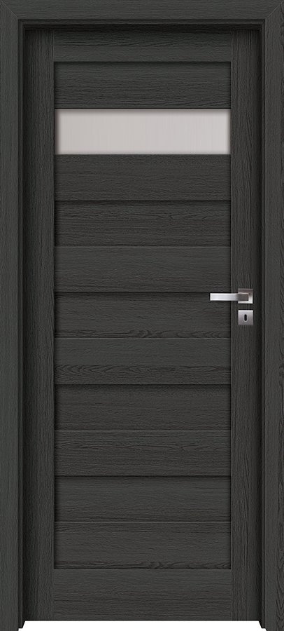 Interiérové dveře INVADO DOMINO 16 - dýha Enduro 3D - antracit B637
