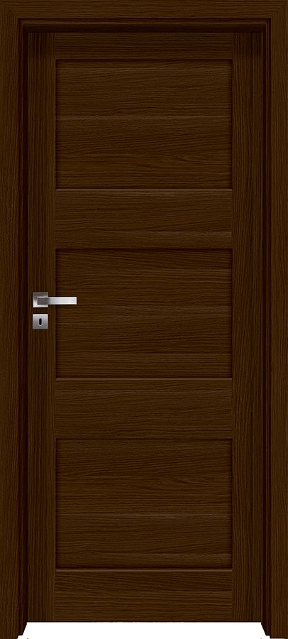 Posuvné interiérové dveře INVADO FOSSANO 1 - Eco-Fornir forte - ořech duro B473