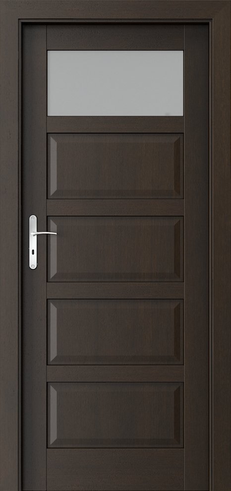 Interiérové dveře PORTA TOLEDO 1 - přírodní dýha Satin - nero