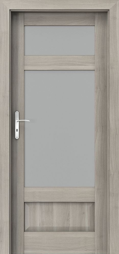 Posuvné interiérové dveře PORTA HARMONY C.2 - dýha Portasynchro 3D - akát stříbrný