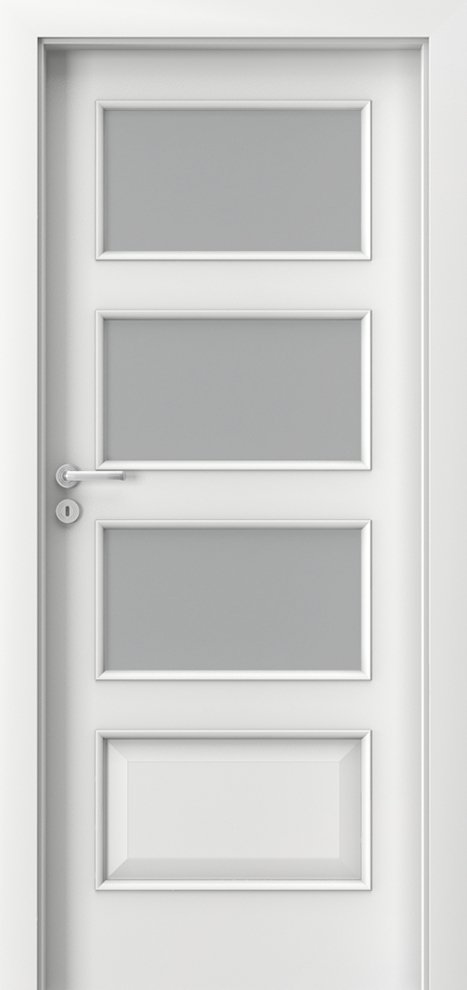 Posuvné interiérové dveře PORTA Laminát CPL 5.4 - dýha CPL HQ 0,2 - bílá