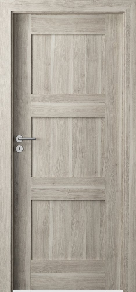 Interiérové dveře VERTE PREMIUM B - B0 - dýha Portasynchro 3D - akát stříbrný
