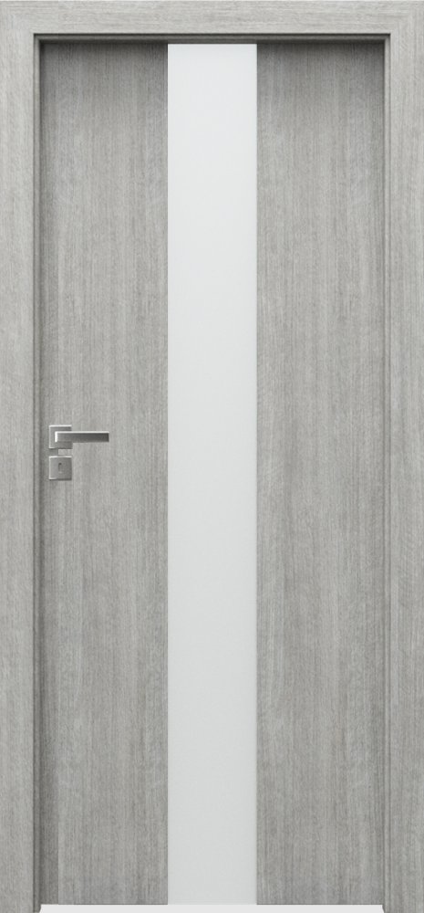 Posuvné interiérové dveře PORTA FOCUS 2.0 - sklo matné - Portalamino - dub stříbřitý