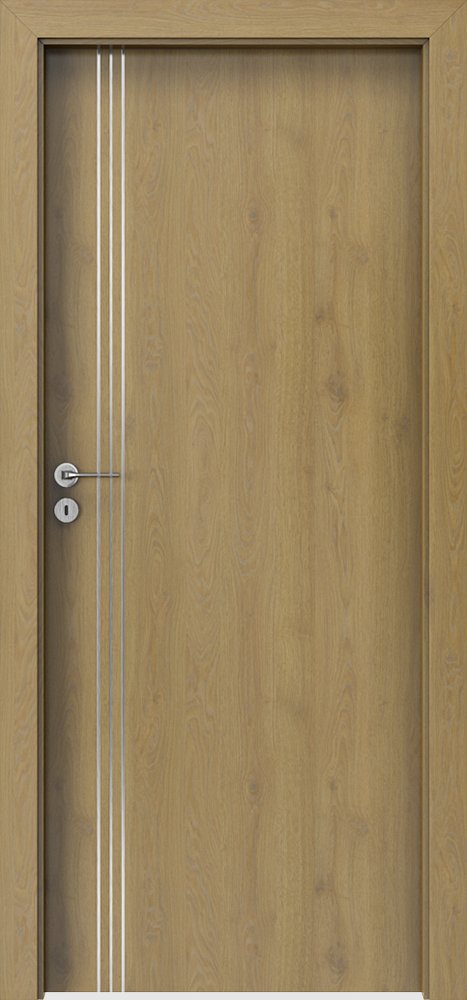 Interiérové dveře PORTA LINE B.1 - dýha CPL HQ 0,2 - dub přírodní